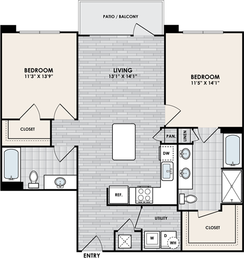 Reserve B2D floorplan